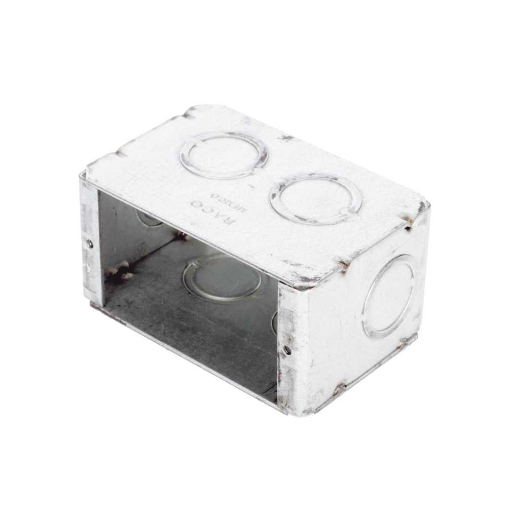 Caja Multigang de 1 Gang/ Profundidad de 2-1/2"/ 8 TKO (1/2" y 3/4").