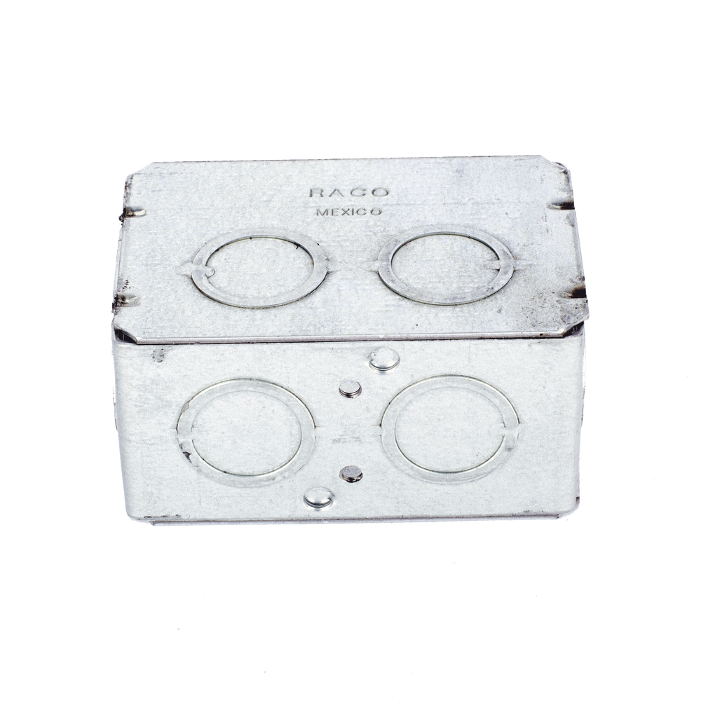 Caja Multigang de 1 Gang/ Profundidad de 2-1/2"/ 8 TKO (1/2" y 3/4").