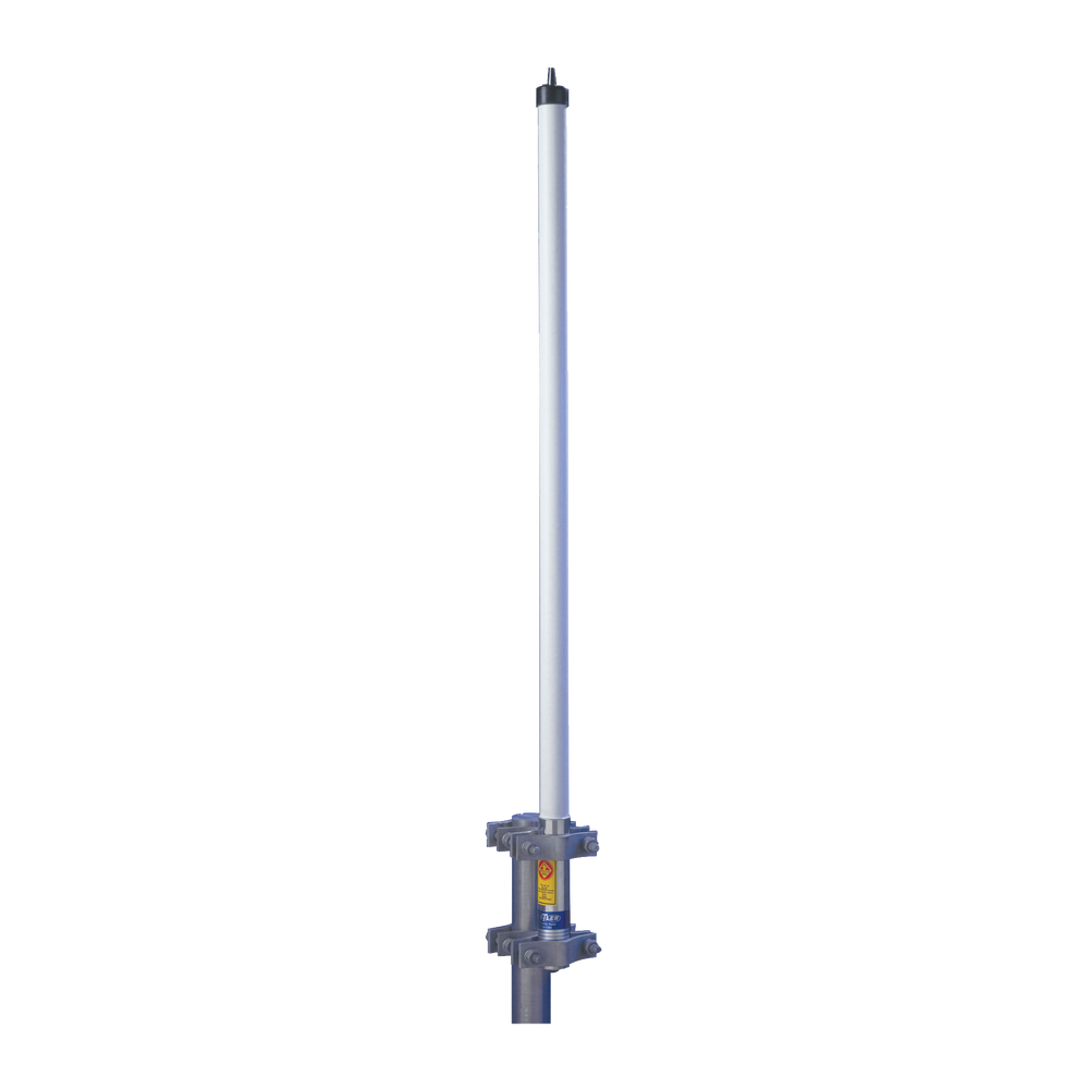 Antena base VHF 165-174 MHz, Fibra de Vidrio, 6 dB de Ganancia, Serie HX para Climas Extremos