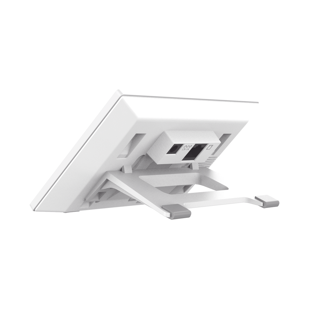 Indoor IP/SIP monitor, Wi-Fi, 4.3" color display, 2-way audio, PoE, 8 alarm input interfaces.