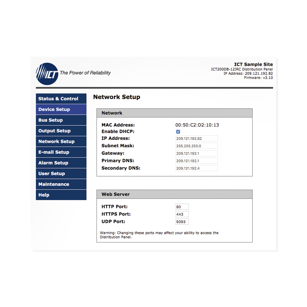 PDU Administrable IP, 12 Salidas con Fusibles ATO, Control de Energía Remoto, Doble Bus Inteligente de Distribución CD, Aplicaciones 12,24 y 48 VCD.