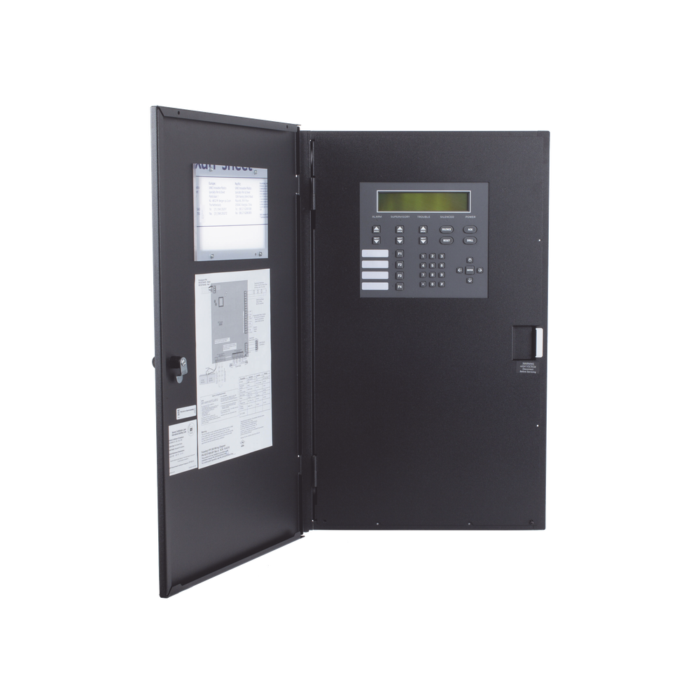 Fire Detection Panel / Addressable / Up to 300 Points / 159 Detectors or 159 Modules with SK or IDP Technology / 4 NACs / Network Connection up to 32 Panels