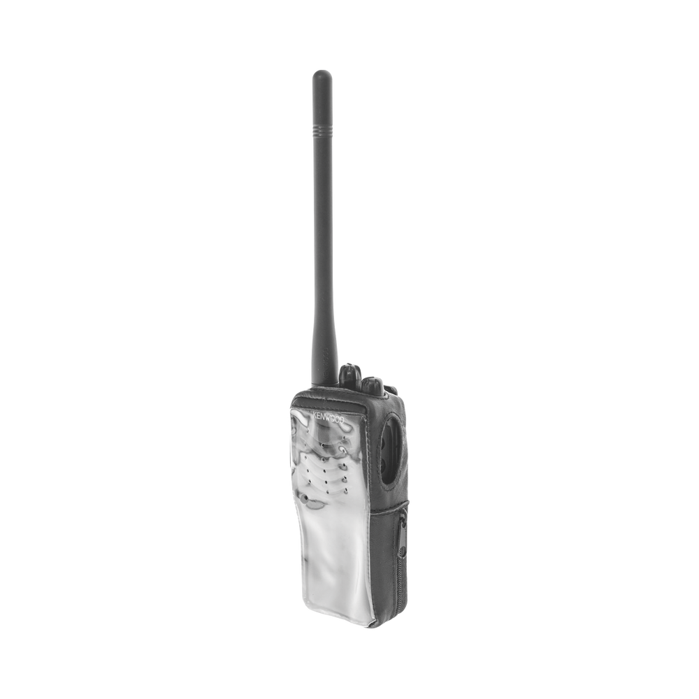 Funda de piel reforzada, cubierta frontal de plástico transparente para TK-2000KV2 y TK-3000KV2