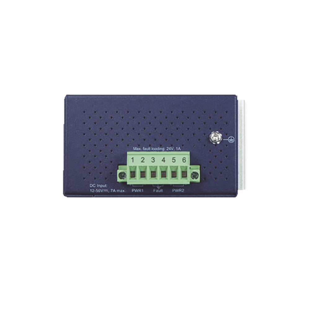 Unmanaged Industrial PoE Switch with 4 PoE Ports 10/100/1000T 802.3at, 2 10/1000X SFP Ports
