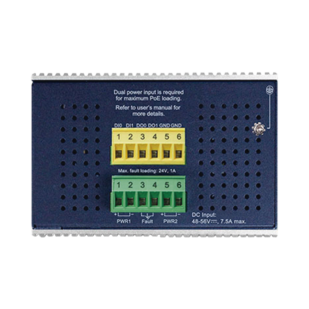 L3 Managed Industrial Switch with 8 Gigabit PoE ports 802.3bt + 2 SFP ports, 2 SFP+ ports (360W)