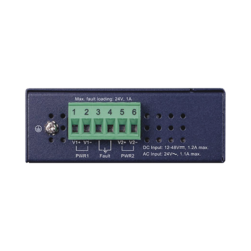 8-Port Gigabit 10/100/1000T Industrial Switch, Designed for Wall and DIN Rail Mounting