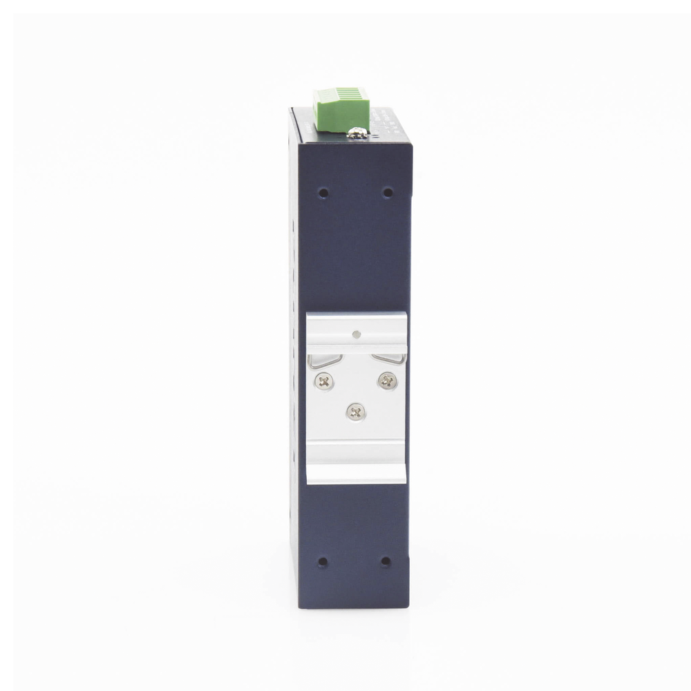 8-Port Gigabit 10/100/1000T Industrial Switch, Designed for Wall and DIN Rail Mounting