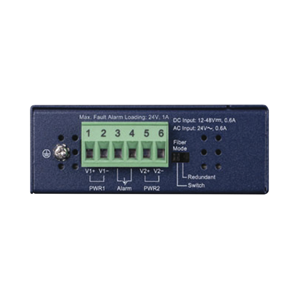 Industrial Media Converter 1 Port Ethernet 10/100/1000 Base-T to 2 Port SFP 100/1000/2500 Base-X