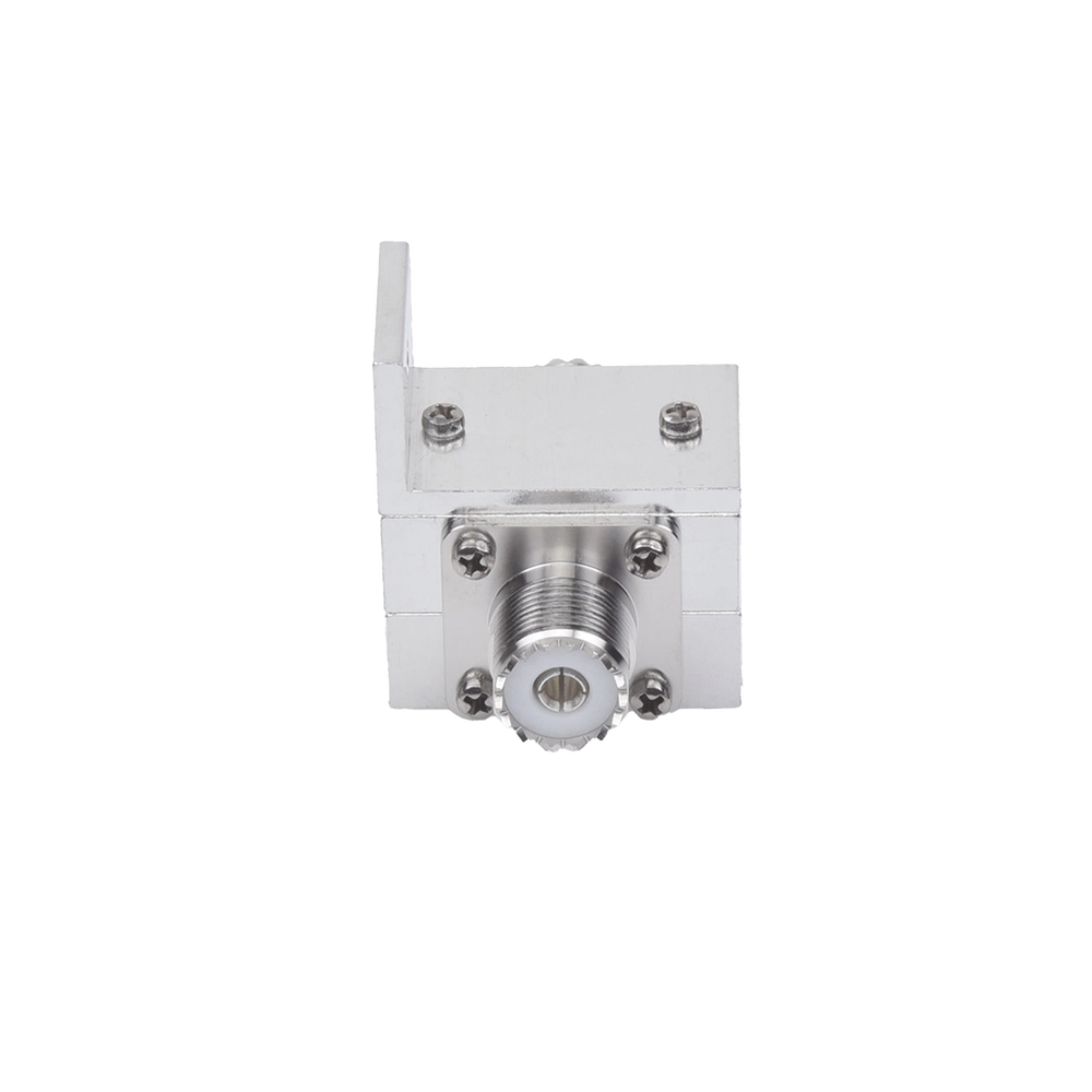 Protector RF Coaxial Contra Descargas Atmosféricas Para 1.5 a 700 MHz Con Ceja Lateral y Conectores UHF Hembra