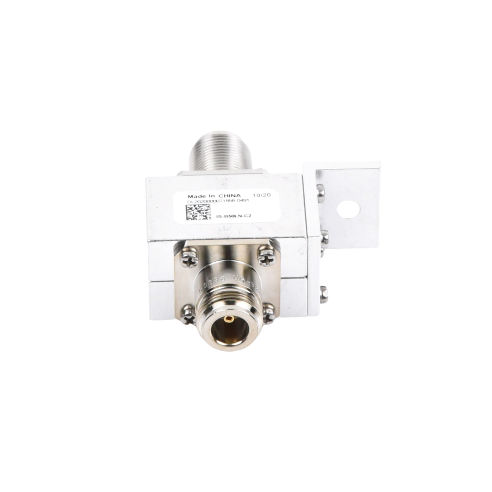 Coaxial RF Shield for 10 - 1000 MHz with Front Flange and N Female Connectors on Both Sides, 50 Ω