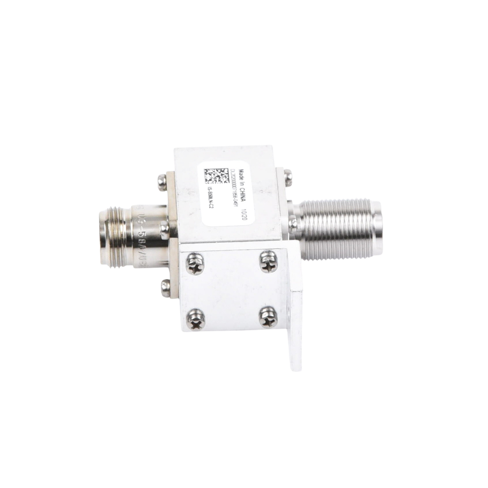 Coaxial RF Shield for 10 - 1000 MHz with Front Flange and N Female Connectors on Both Sides, 50 Ω