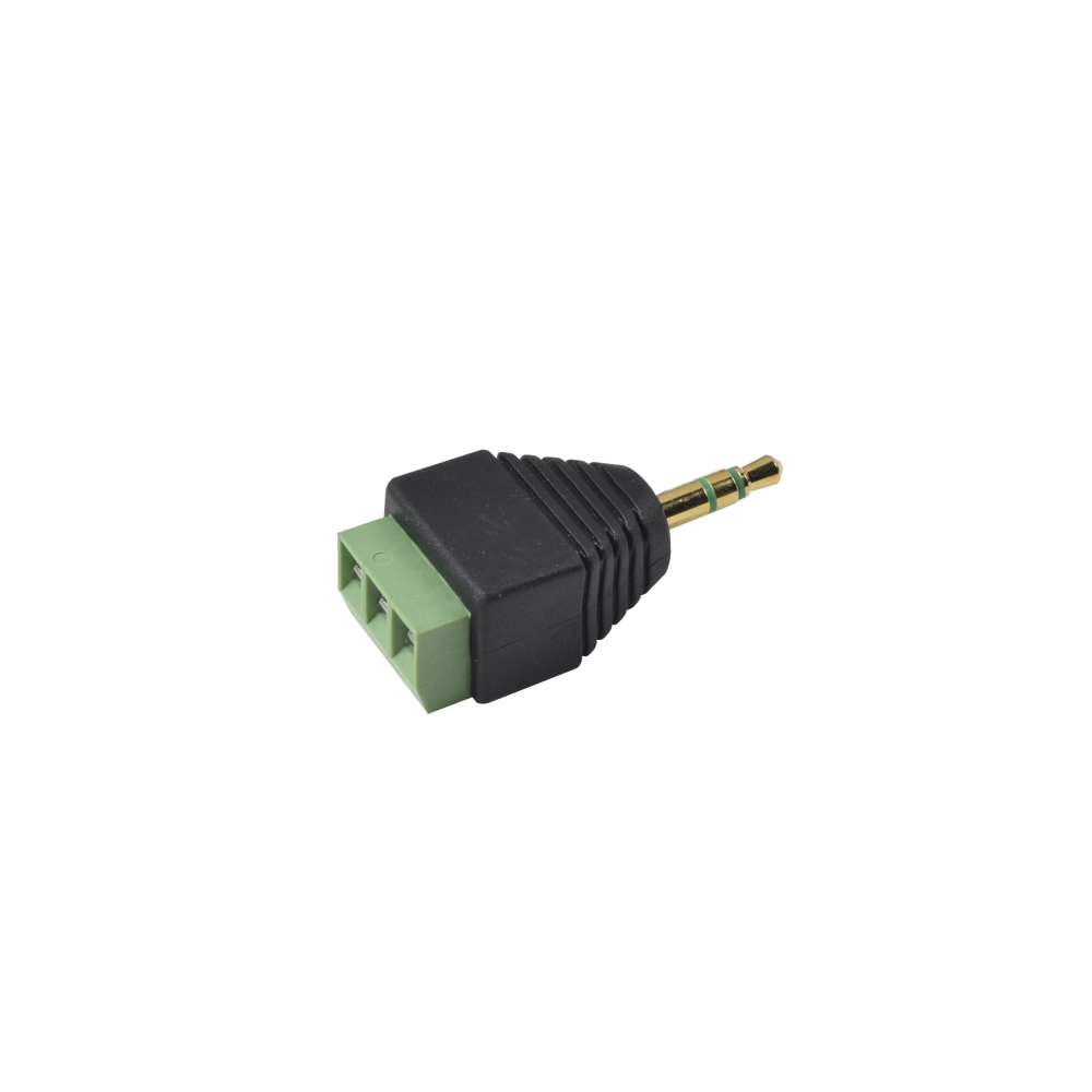 3.5mm audio and video adapter with screw terminal