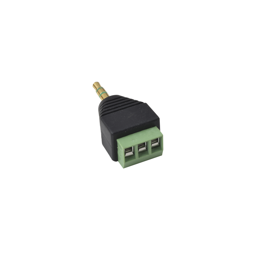 3.5mm audio and video adapter with screw terminal
