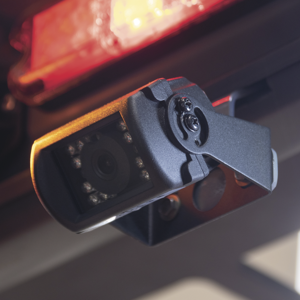 Reversing system kit with monitor and camera for forklifts and vehicles
