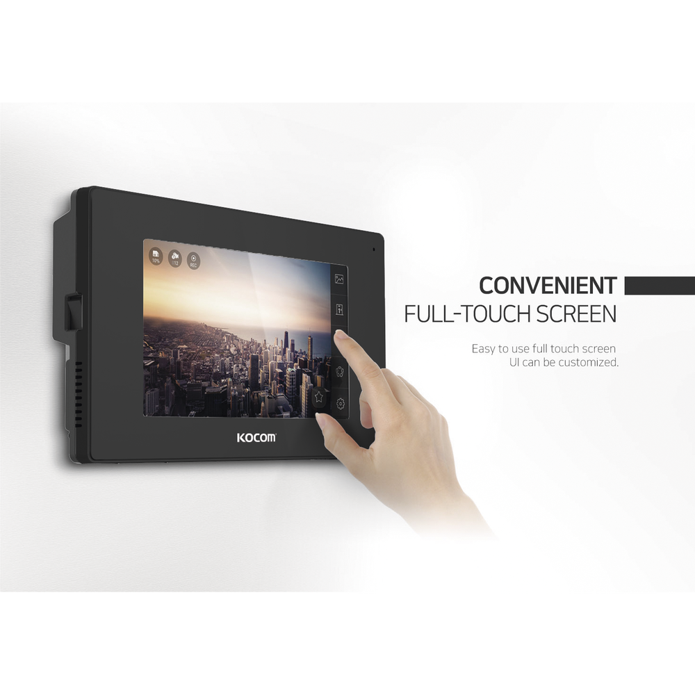 7" BLACK MONITOR, HIGH DEFINITION (HD), MIRROR TYPE, WITH MICROSD INPUT FOR RECORDING