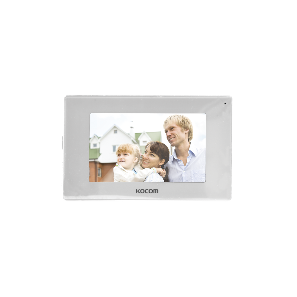 MONITOR 7" COLOR BLANCO, ALTA DEFINICIÓN (HD),TIPO ESPEJO, CON ENTRADA MICROSD PARA GRABACIÓN