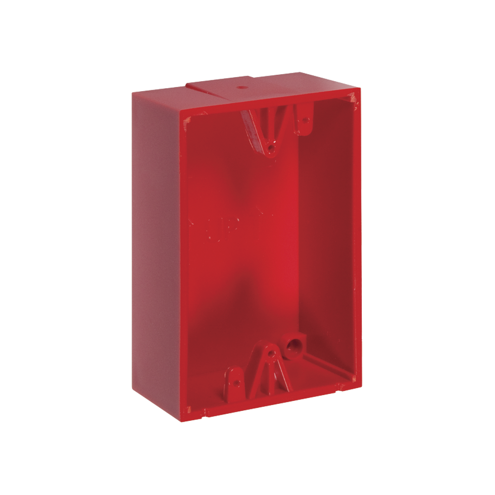 Caja de Montaje Color Rojo para Botones de Emergencia STI