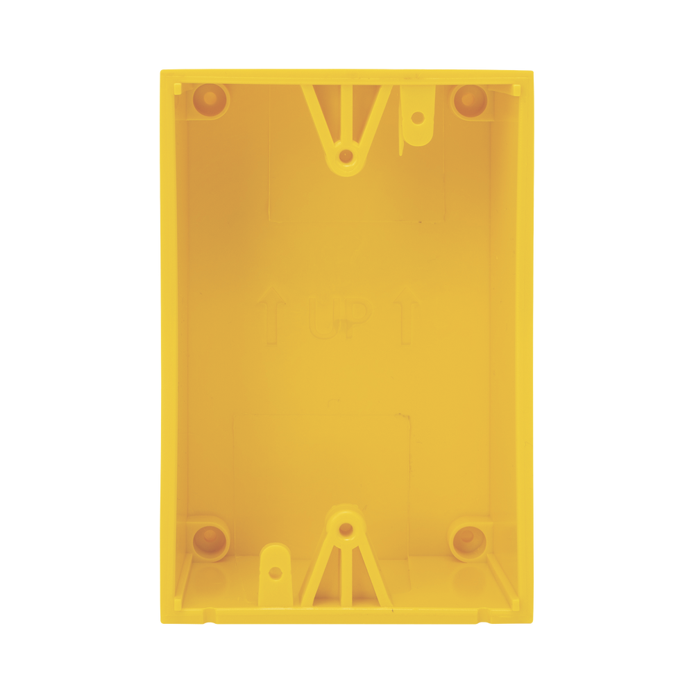 Yellow Mounting Box for STI Emergency Buttons