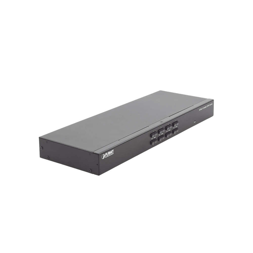 8-Port VGA KVM Monitor Switch, Allows Access and Control of Up to 8 Computers from a Single Console (Keyboard, Mouse and Monitor).