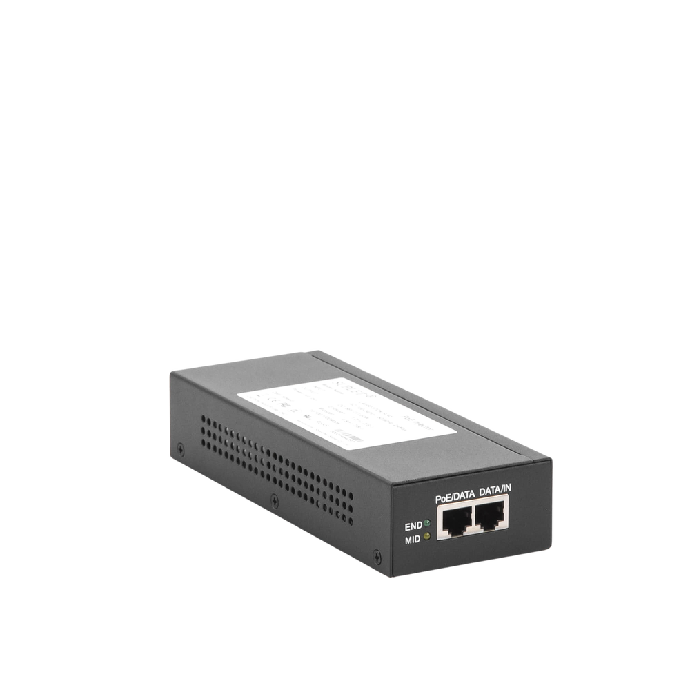 Super Hi-PoE Injector / 56 Vdc / 60 Watts / For HIKVISION PTZ / IP Domes (-AE / DE) / Supports 802.3 af / at