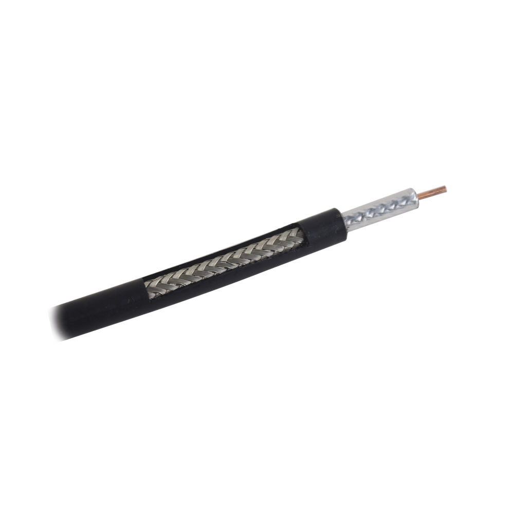 Carrete de 305m, Cable Coaxial RG-58 LMR-195, Baja Pérdida de 50 Ohms, Conductor de Cobre Sólido