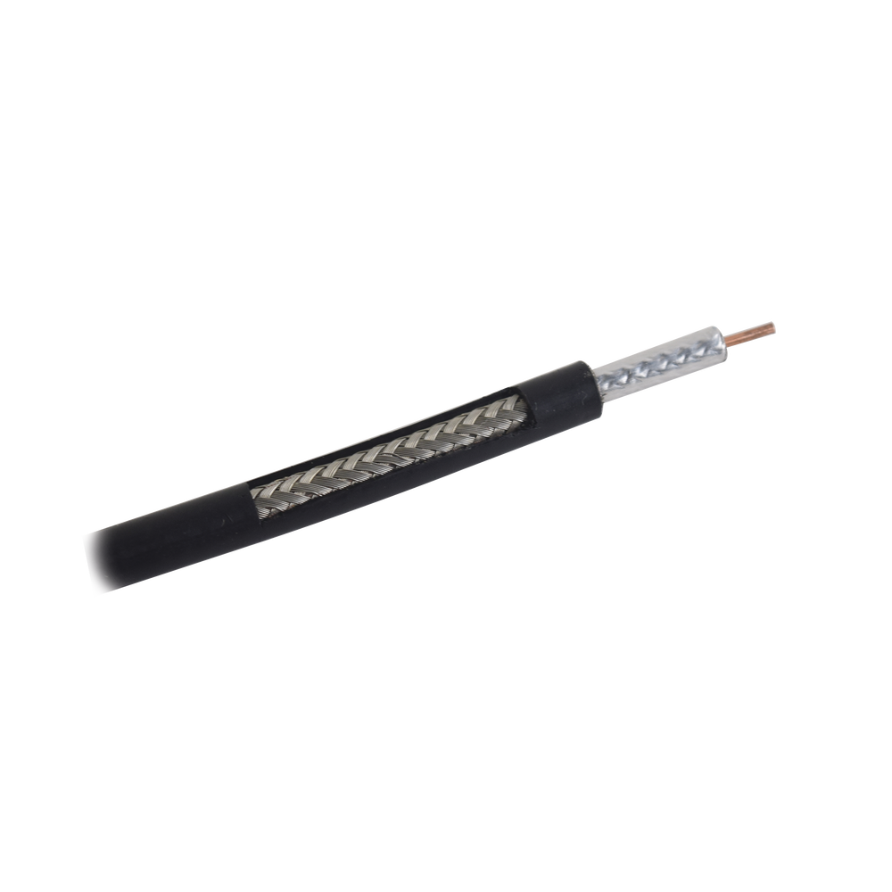 Carrete de 100m, Cable Coaxial RG-58 LMRLW-195, Baja Pérdida de 50 Ohms, Conductor de Cobre Sólido