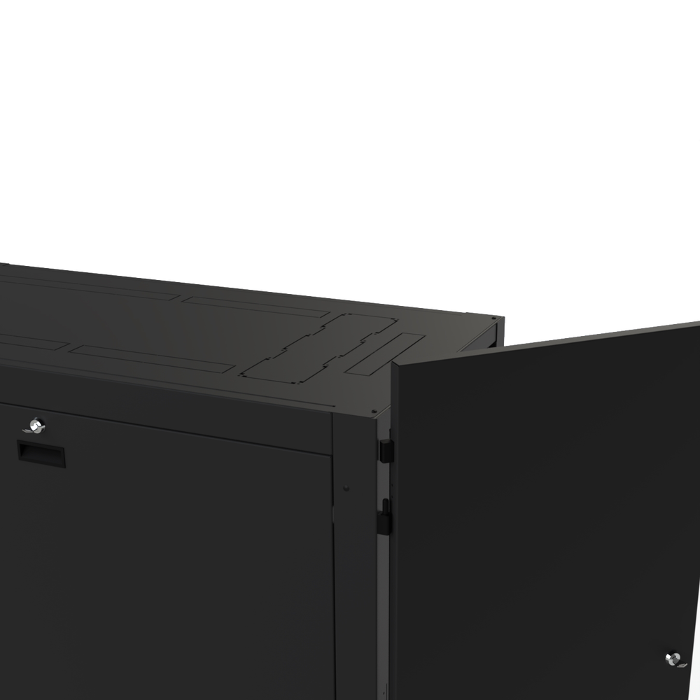Gabinete Profesional para Telecomunicaciones de 24UR, 600 mm de Ancho x 1200 mm de Profundidad.