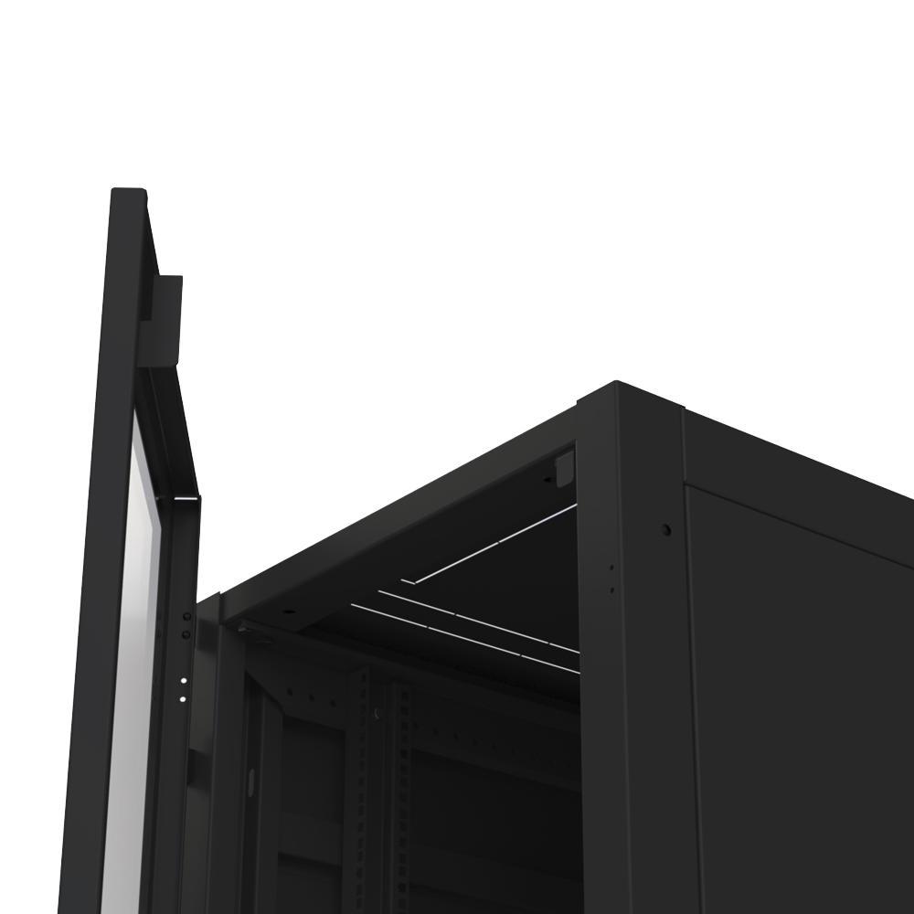 Gabinete para Telecomunicaciones Rack Estándar de 19", 42UR, 600 mm Ancho x 1200 mm Profundidad. Fabricado en Acero.