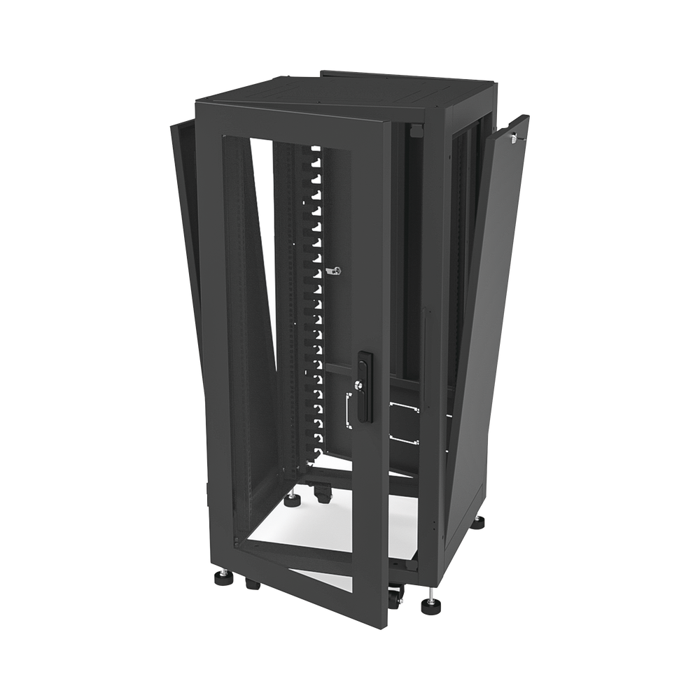 Gabinete Profesional para Telecomunicaciones de 24UR, 600 mm Profundidad.
