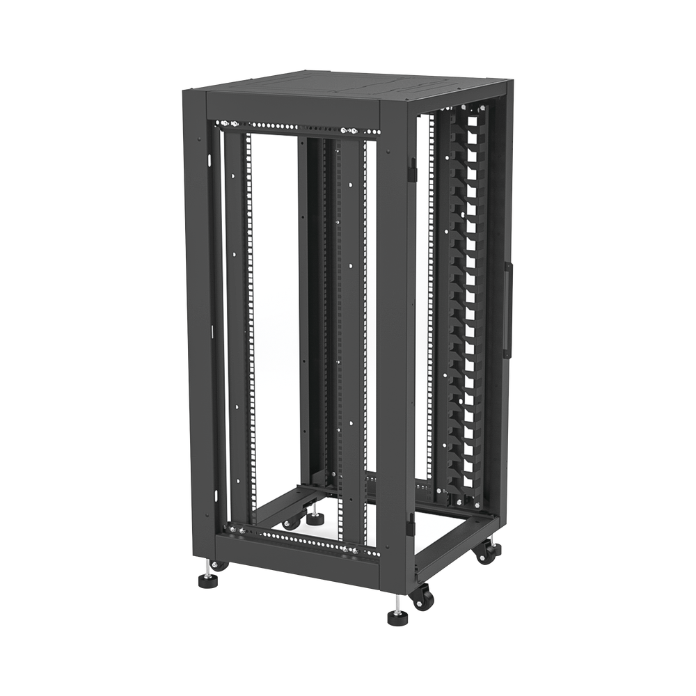 Gabinete Profesional para Telecomunicaciones de 24UR, 600 mm Profundidad.