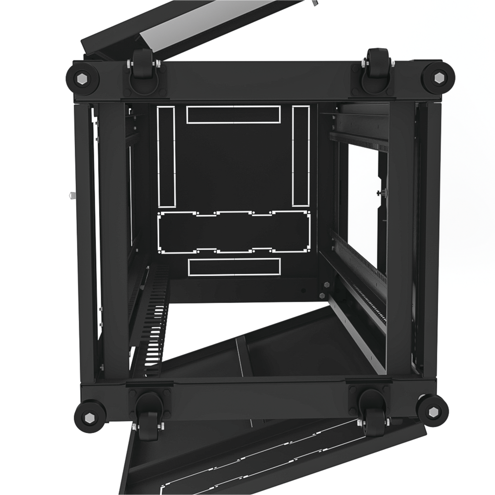 Gabinete Profesional para Telecomunicaciones de 24UR, 600 mm Profundidad.
