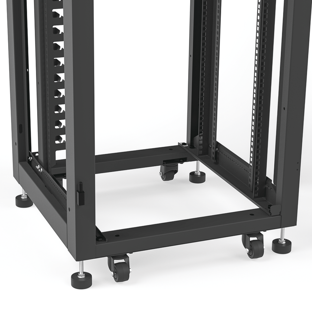 Gabinete para Telecomunicaciones Rack Estándar de 19", 42UR, 600 mm Ancho x 600 mm Profundidad. Fabricado en Acero.