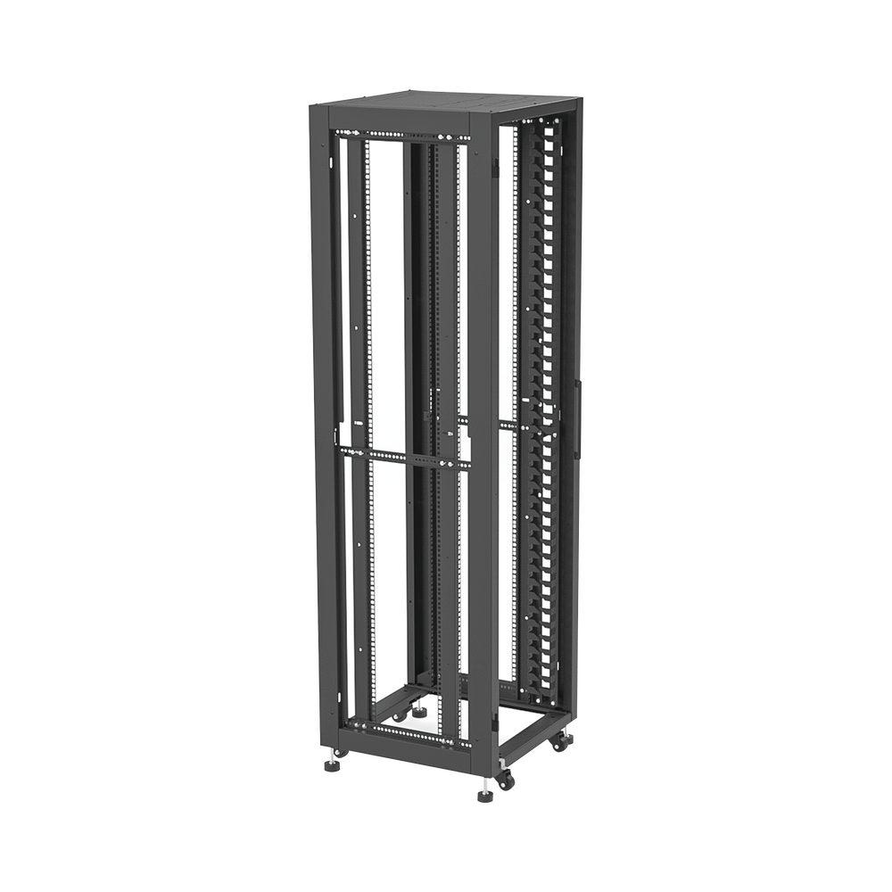 Gabinete para Telecomunicaciones Rack Estándar de 19", 42UR, 600 mm Ancho x 600 mm Profundidad. Fabricado en Acero.