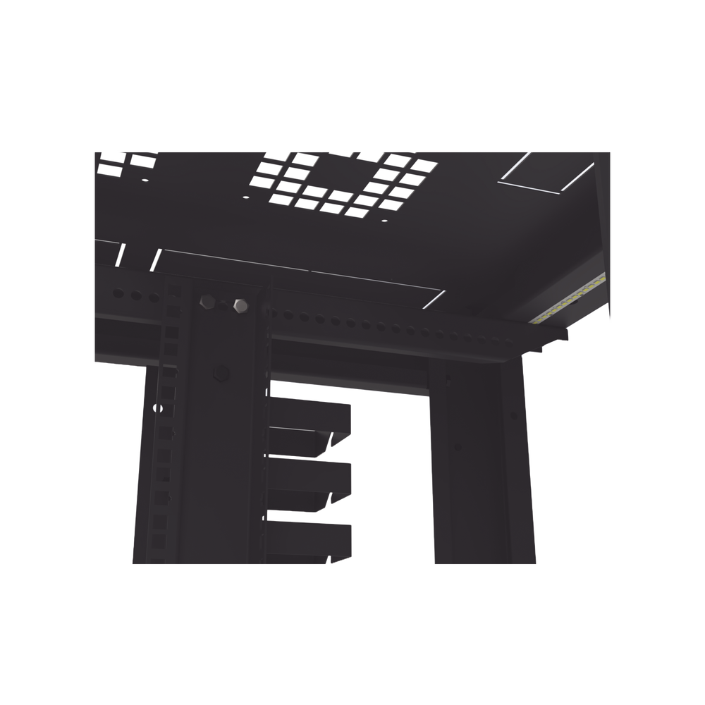 Gabinete para Telecomunicaciones Rack Estándar de 19", 42UR, 800 mm Ancho x 1000 mm Profundidad. Fabricado en Acero.