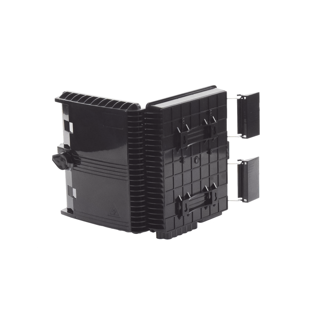 Cierre de Empalme para 24 fusiones de fibra óptica, Interior/Exterior, con 8 acopladores SC/APC y splitter 1x8, IP55
