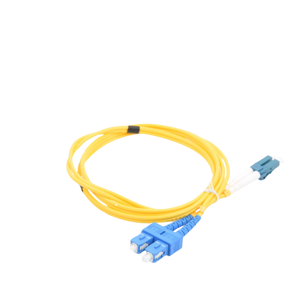 Jumper de Fibra Óptica Monomodo LC/SC Duplex de 1 metro
