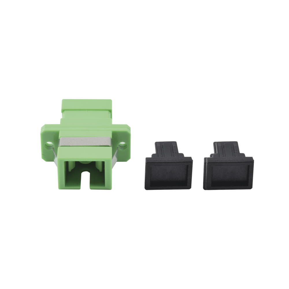 Simplex SC/APC to SC/APC fiber optic coupler module for single-mode fiber