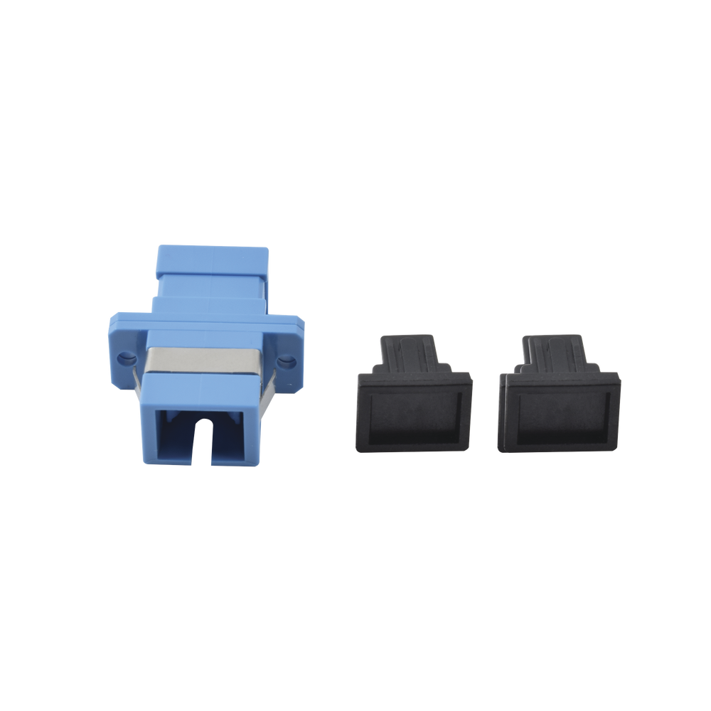 Simplex SC/UPC to SC/UPC fiber optic coupler module compatible with single-mode fiber