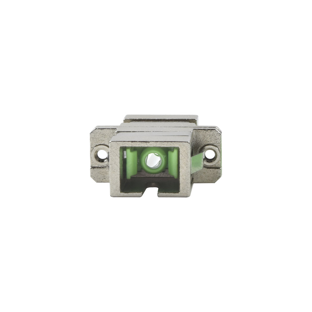Simplex SC/APC to SC/APC fiber optic coupler module compatible with single-mode fiber