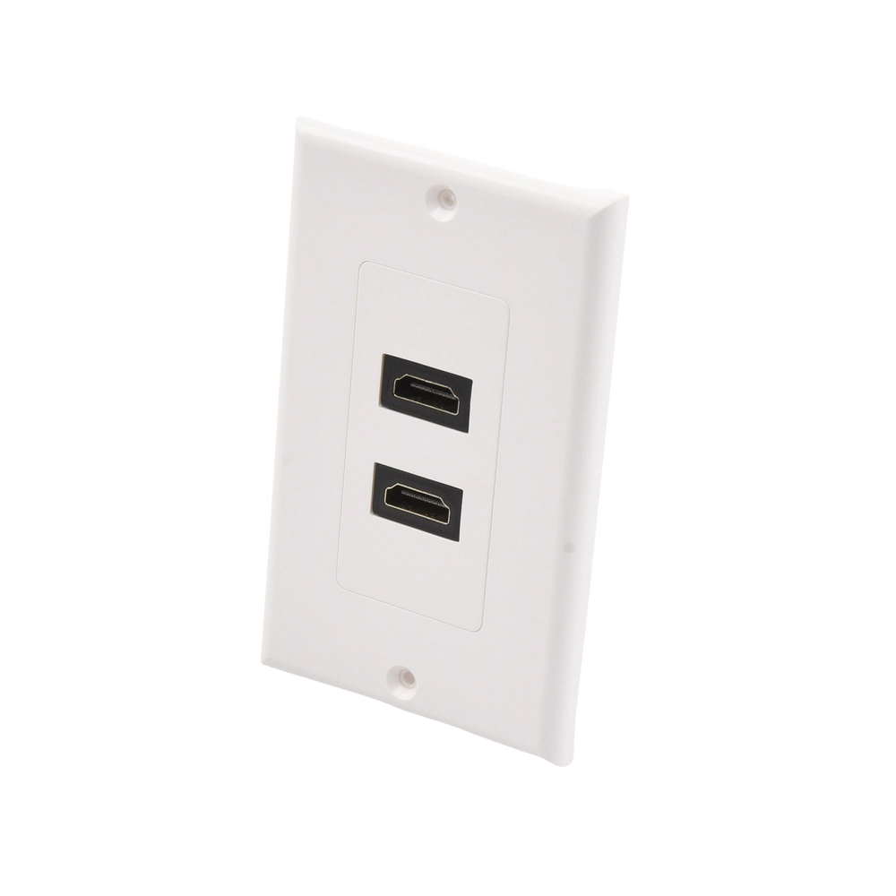 2 Port HDMI Female to Female Wall Plate