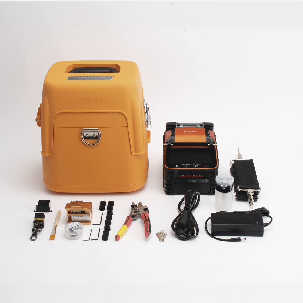 Multimode and Singlemode Fiber Optic Fusion Splicer / 6 motors / Core Alignment / OPM + VFL