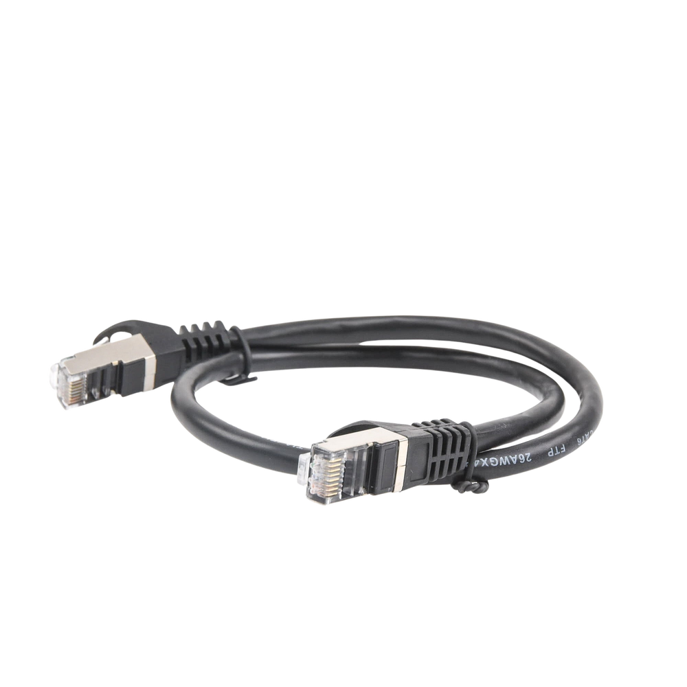 Cable de parcheo FTP Cat6 - 0.5 m - negro