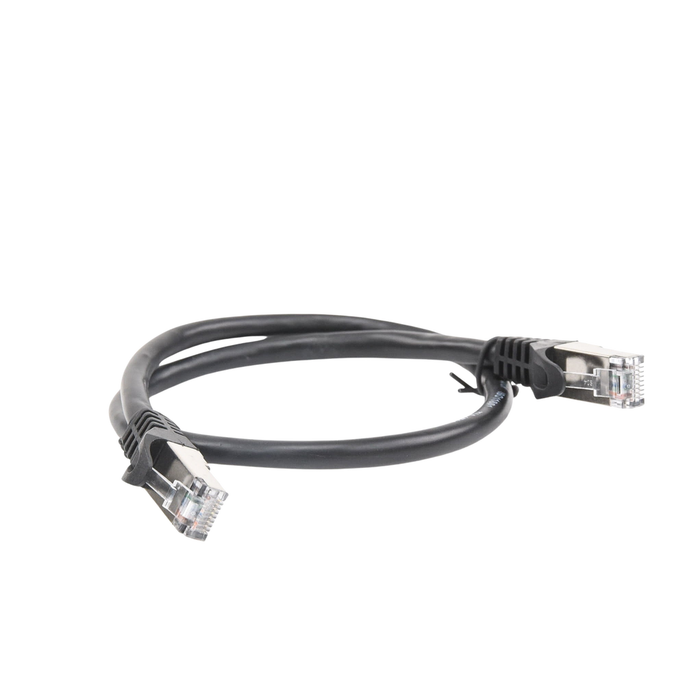 Cable de parcheo FTP Cat6 - 0.5 m - negro