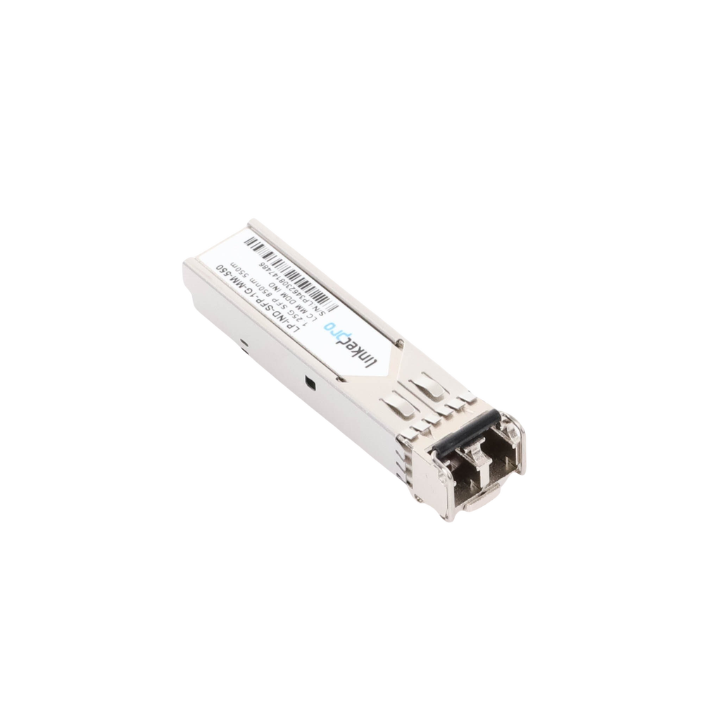 Industrial SFP (Mini-Gbic) Transceiver / Multimode / 1.25 Gbps Speed / Duplex LC Connectors / Up to 550 m Distance