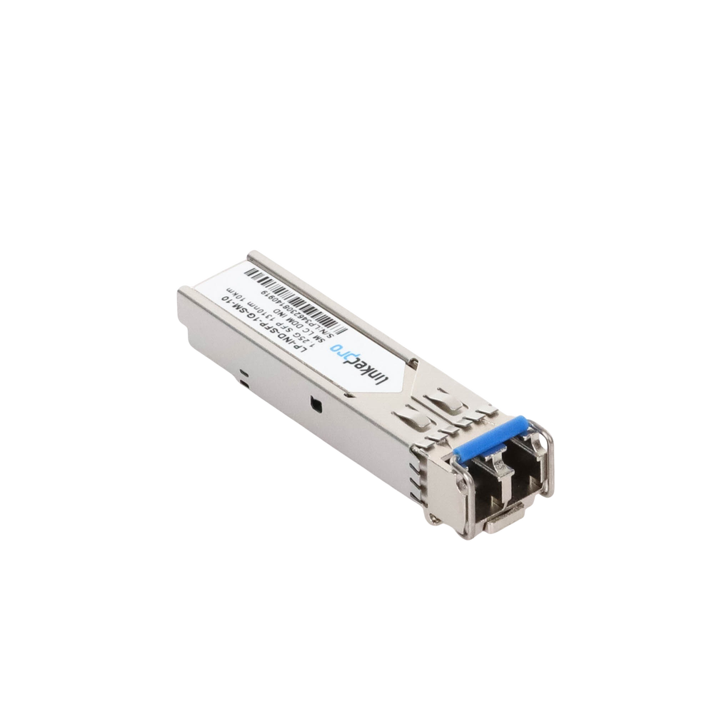 Industrial SFP (Mini-Gbic) Transceiver / Single Mode / 1.25 Gbps Speed / Duplex LC Connectors / Up to 10 km Distance