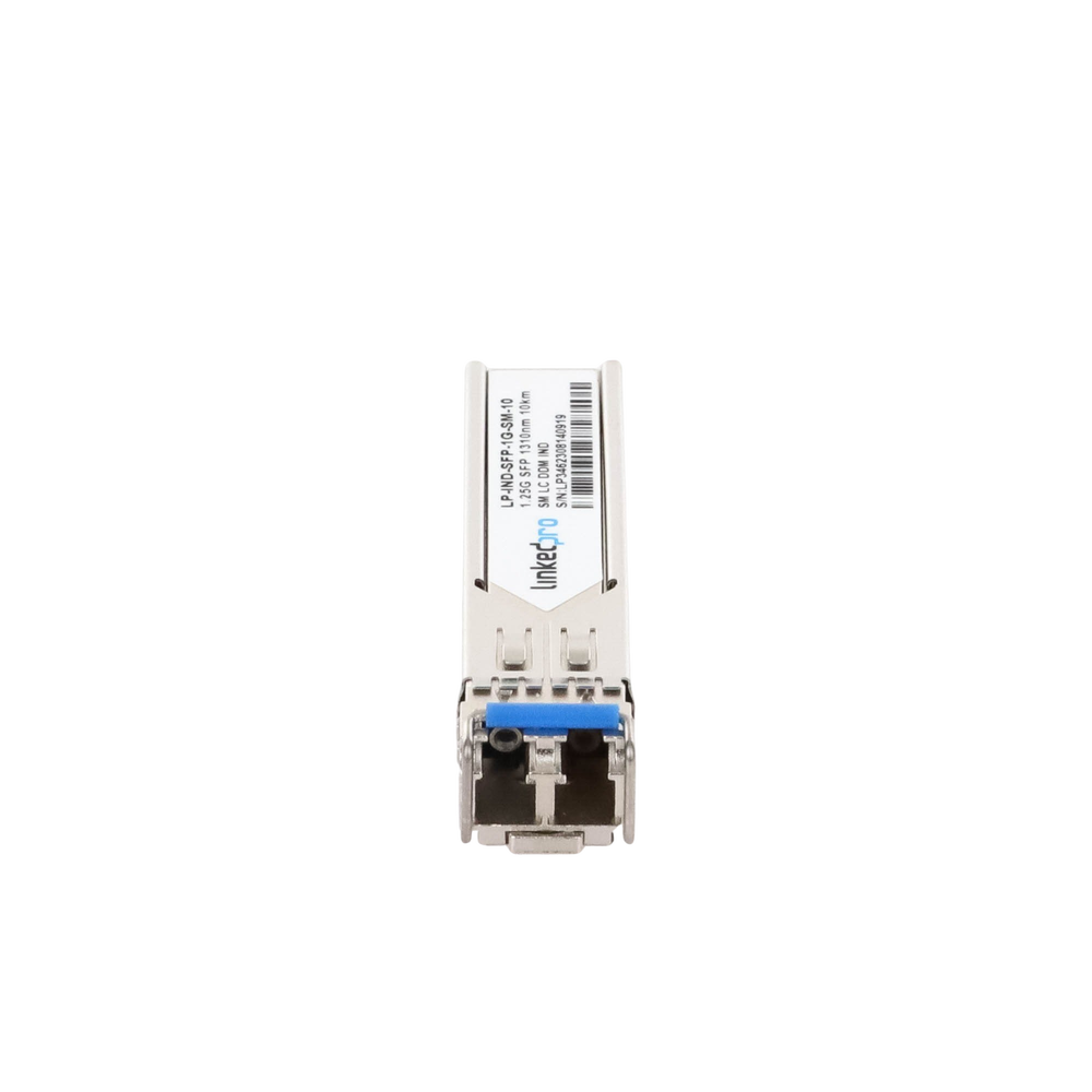 Industrial SFP (Mini-Gbic) Transceiver / Single Mode / 1.25 Gbps Speed / Duplex LC Connectors / Up to 10 km Distance