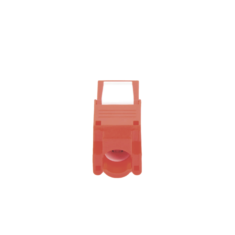 Cat5e Keystone Jack Module (toolless), with 180º angled termination, Red Color, Compatible with Linkedpro Faceplate and Patchpanel