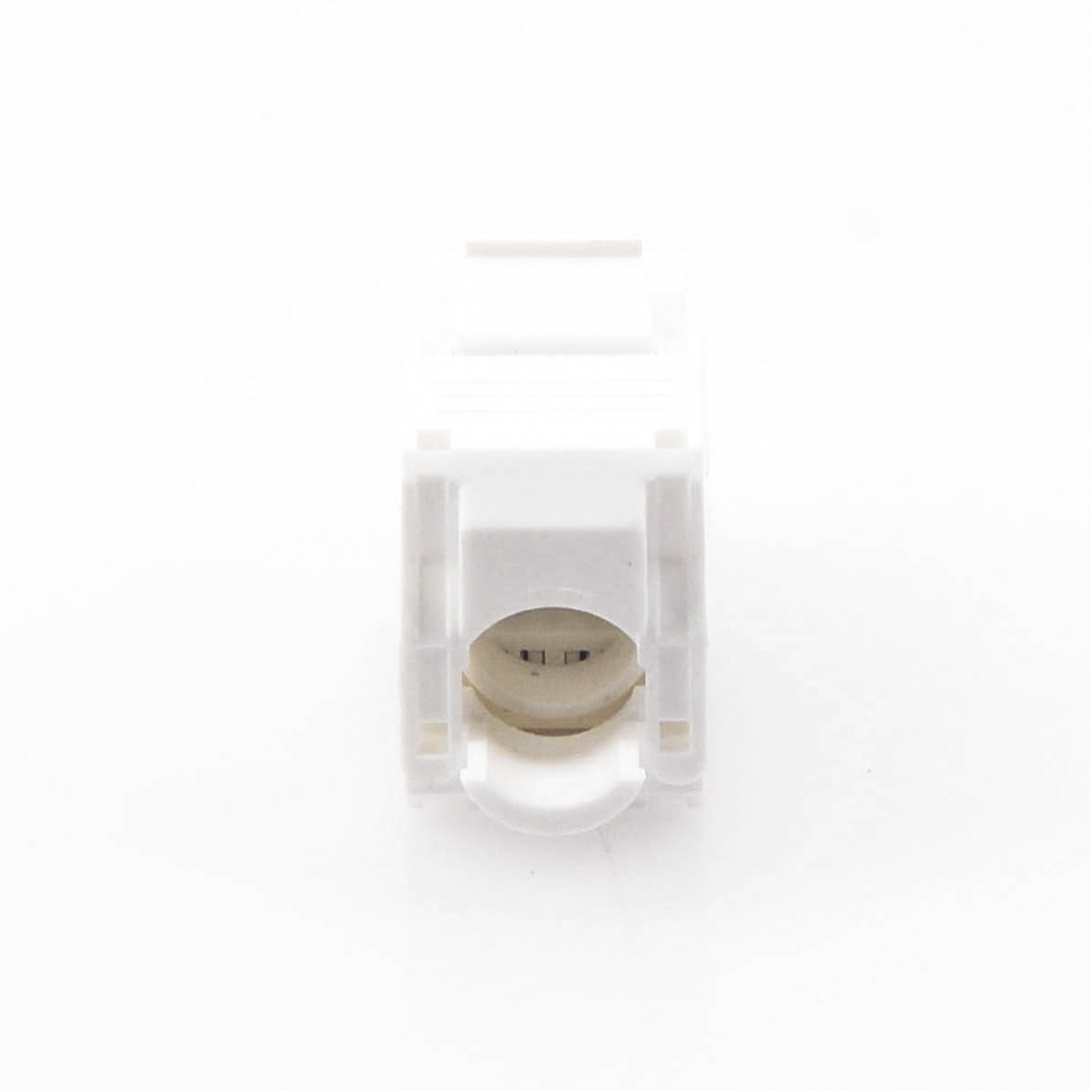 Cat5e Keystone Jack Module (toolless), with 180º angled termination, White, Compatible with Linkedpro Faceplate and Patchpanel