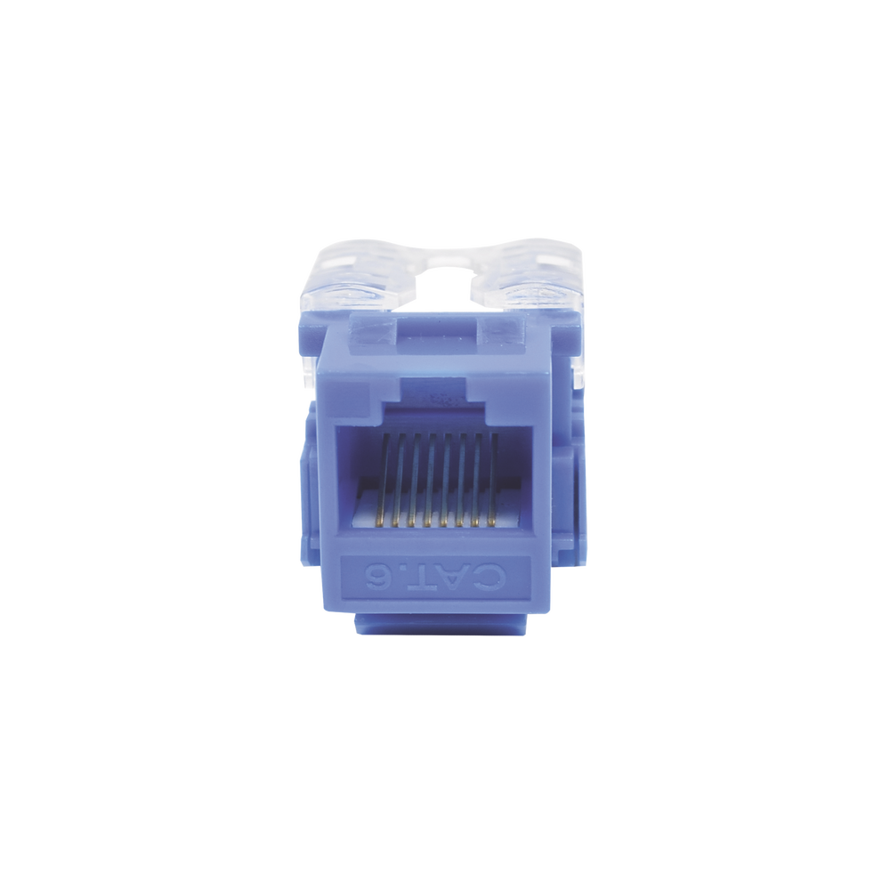 Jack 110 Cat6 Module, Keystone for faceplate - Blue Color
