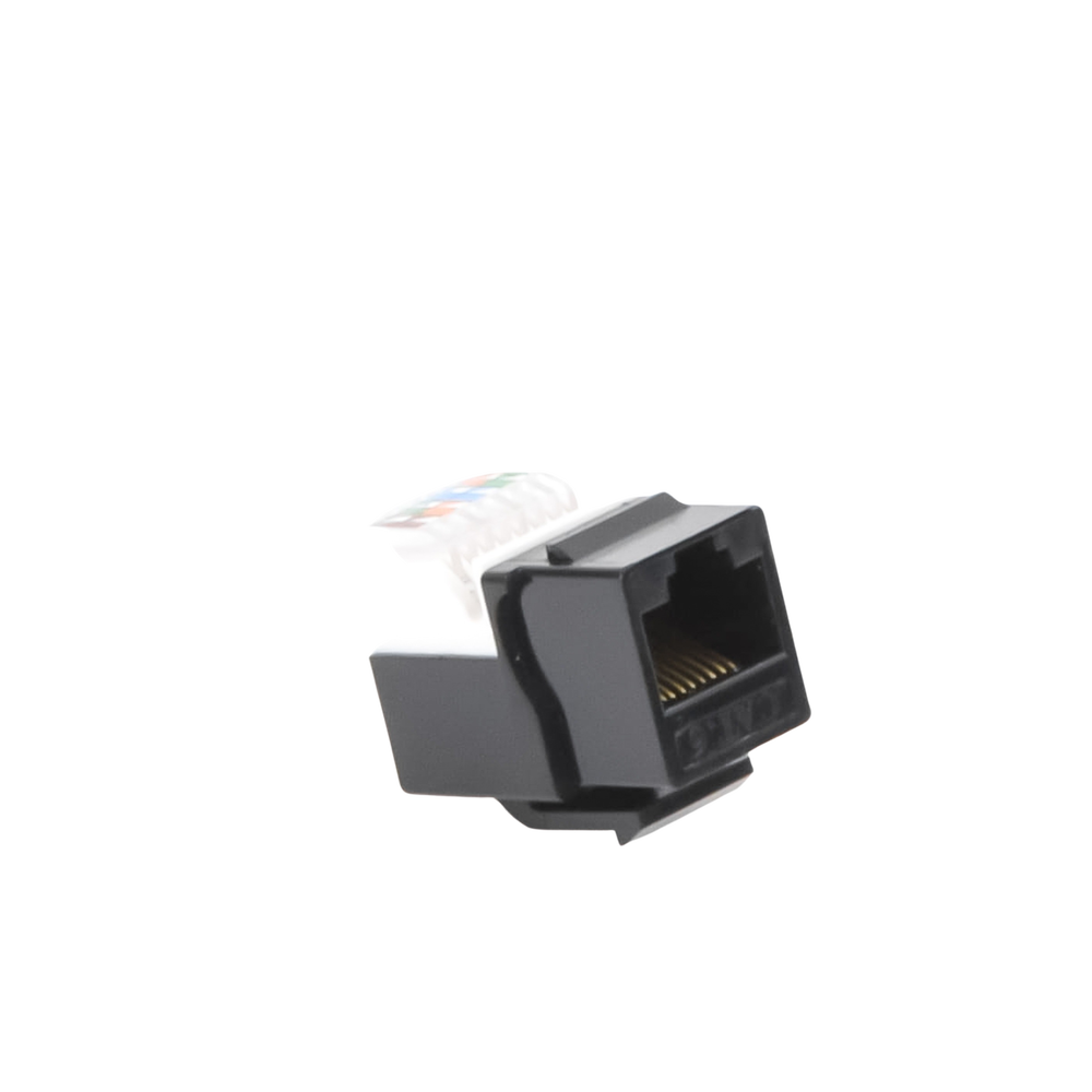 Módulo Jack Cat6 sin herramienta (toolless) keystone - Color Negro